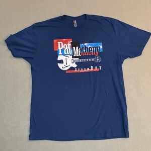 Pat Metheny Dream Box 2024 Tour T-Shirt Mens XL Blue Jazz Guitar Concert Tee